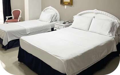 Hotel Suite Santa Rosa habitación doble 1 cama individual y 1 cama doble
